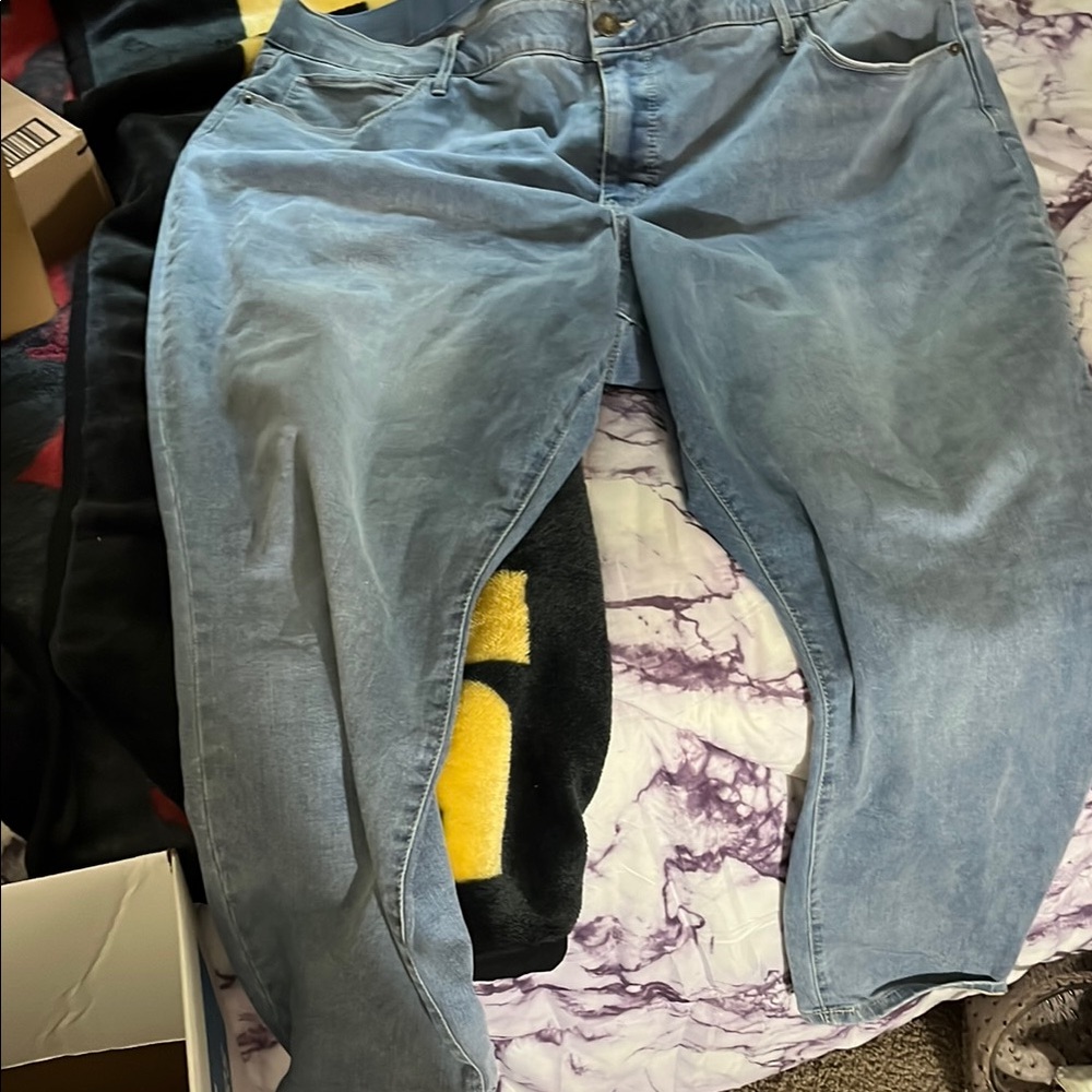 Ava & Viv Blue Boyfriend Jeans Casual Style